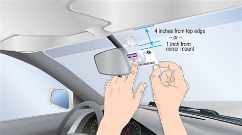 windshield tag installation guide